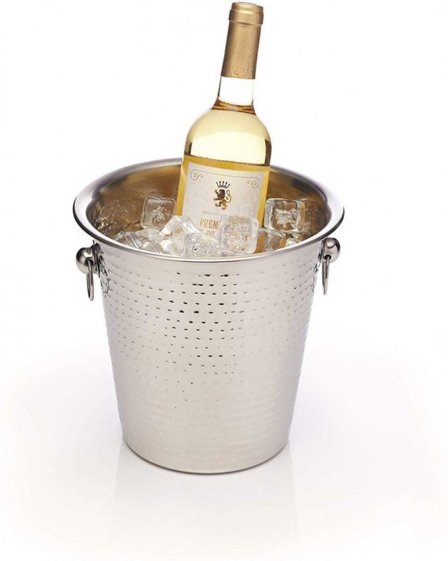 Secchiello per il ghiaccio in acciaio inossidabile Kinghoff KH-1505 per champagne e vodka