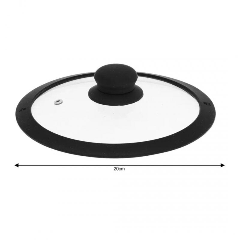 Kinghoff KH-1275 Coperchio universale in vetro per pentole e padelle da 20 cm