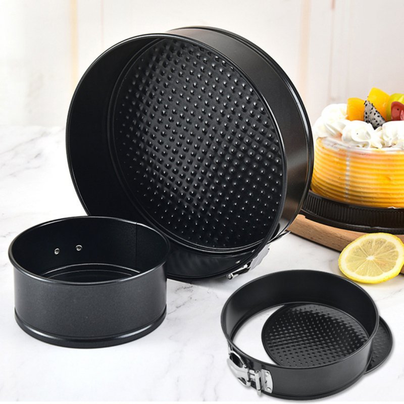 Elitehoff E-8013 Set di 3 teglie rotonde antiaderenti per torte