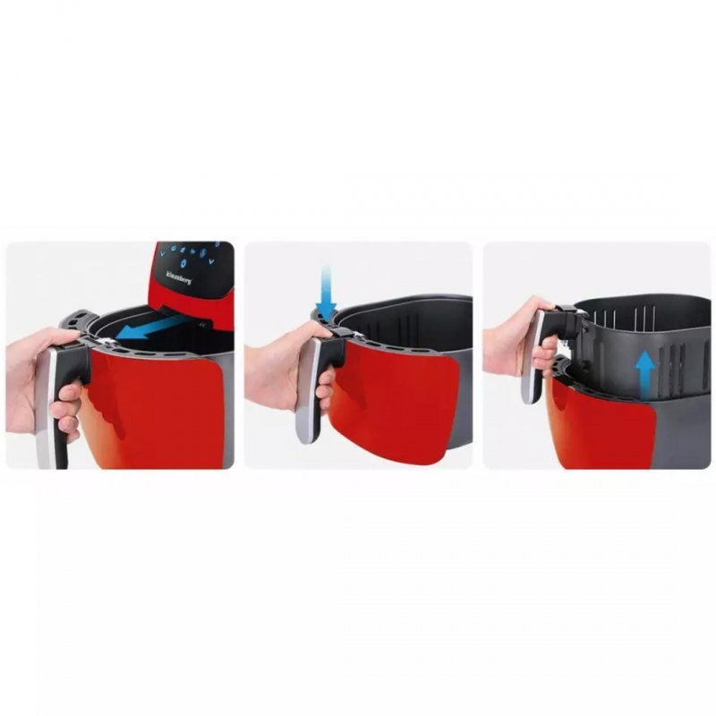 Friggitrice ad aria Klausberg KB-7571 da 1800 W con capacità di 7,7 l e touchscreen
