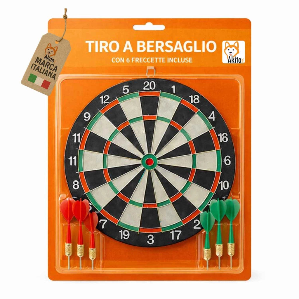 Akitaink Tiro al Bersaglio 36 cm con 6 Freccette