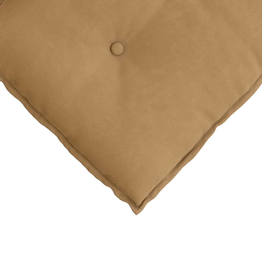 Cuscino per Schiena Marrone 200 x 50 cm Tessuto in Cords 42014984