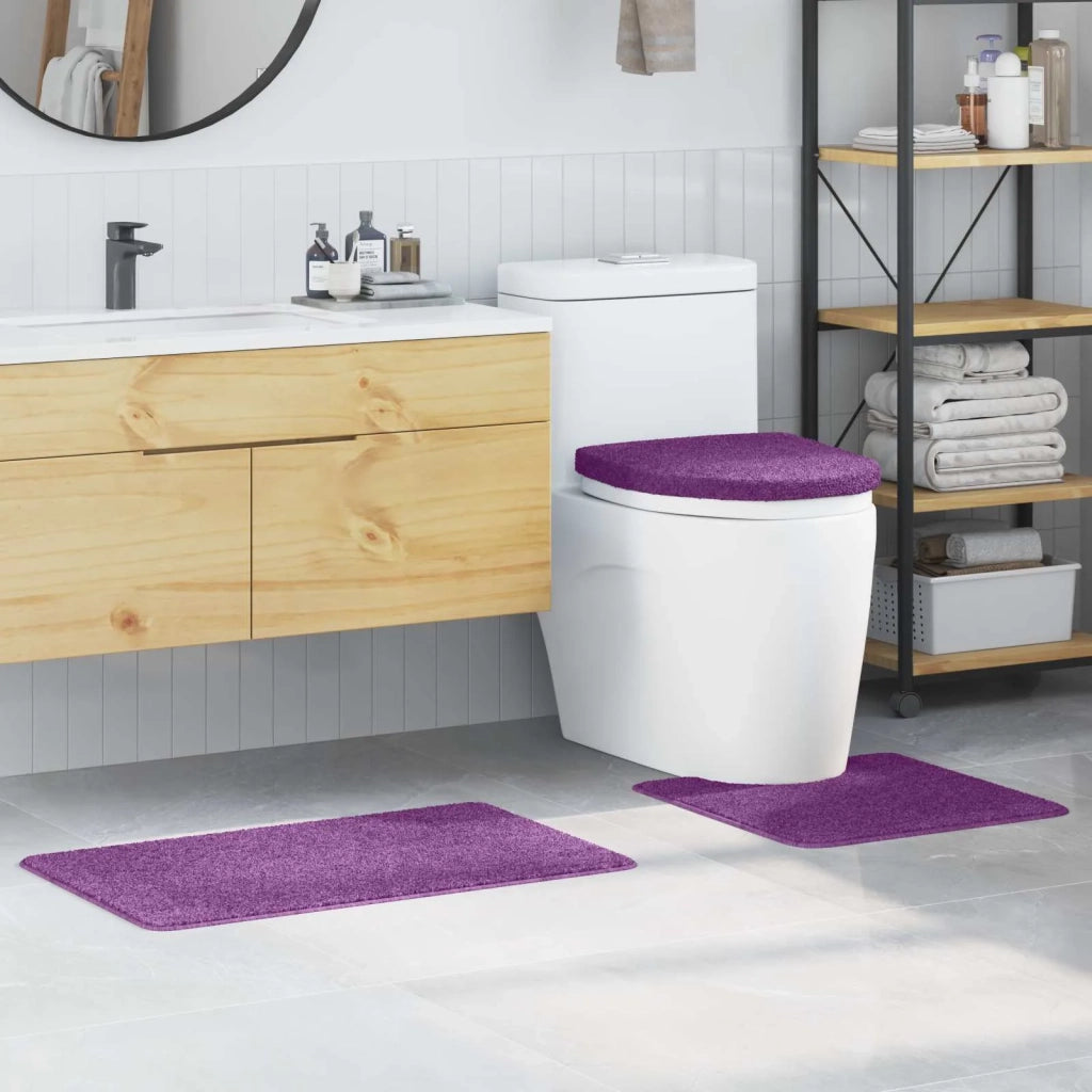 Set di tappetini antiscivolo per il bagno 3 pcs Viola PP 4019872
