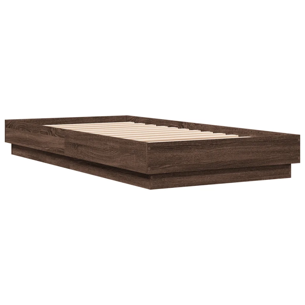 Giroletto con LED Rovere Marrone 90x190 cm 839545