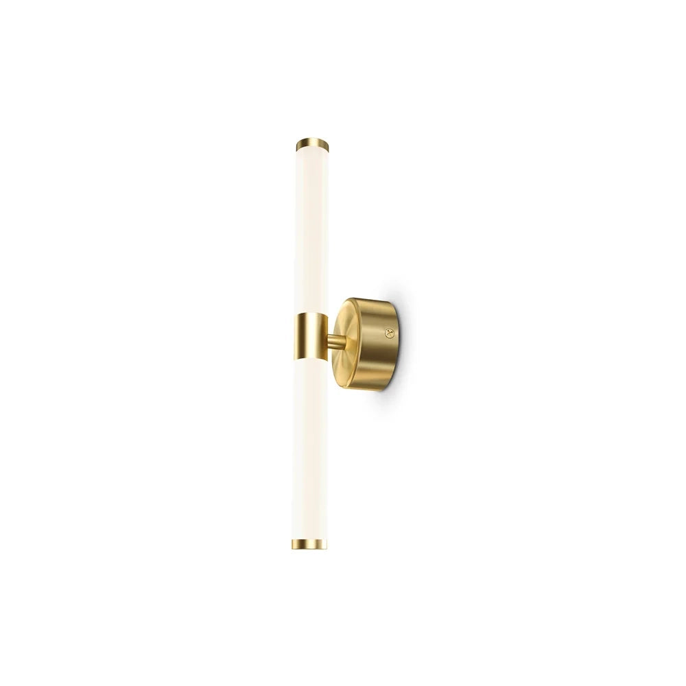 Applique Da Parete Moderno Axis Alluminio Oro Acrilico 1 Luce Led 10W