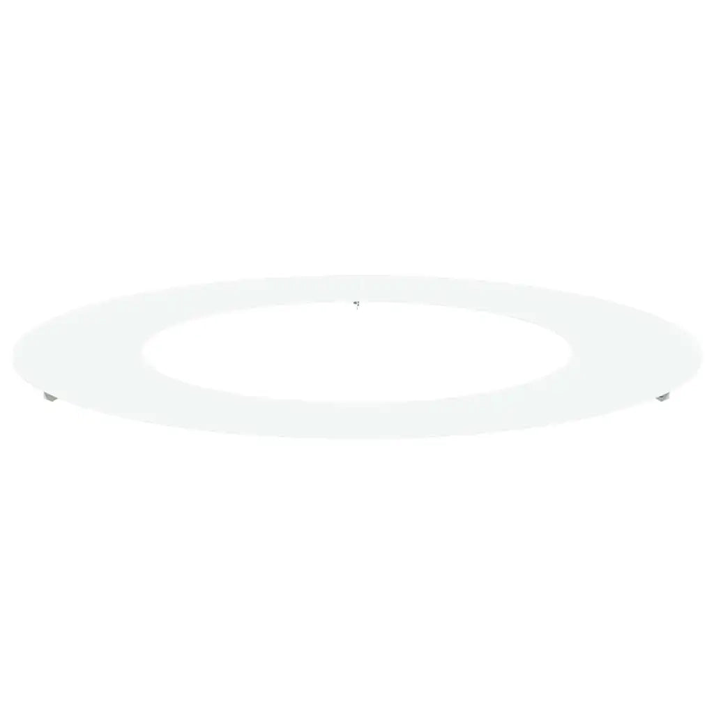 Anello per albero decorativo moderno per uso esterno 80 x 80 cm in acciaio bianco 02_0052315