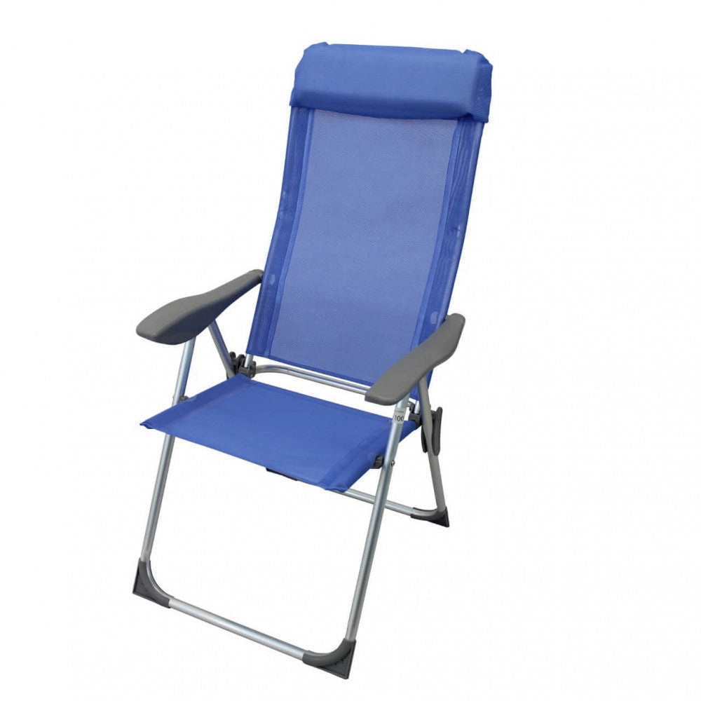Sdraio Giulia 59x60x109 h cm in Textilene Blu
