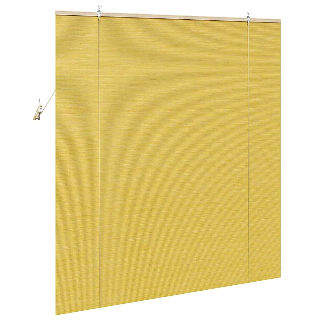 Tenda a rullo Giallo 140 x 160 cm Bambù 42006874
