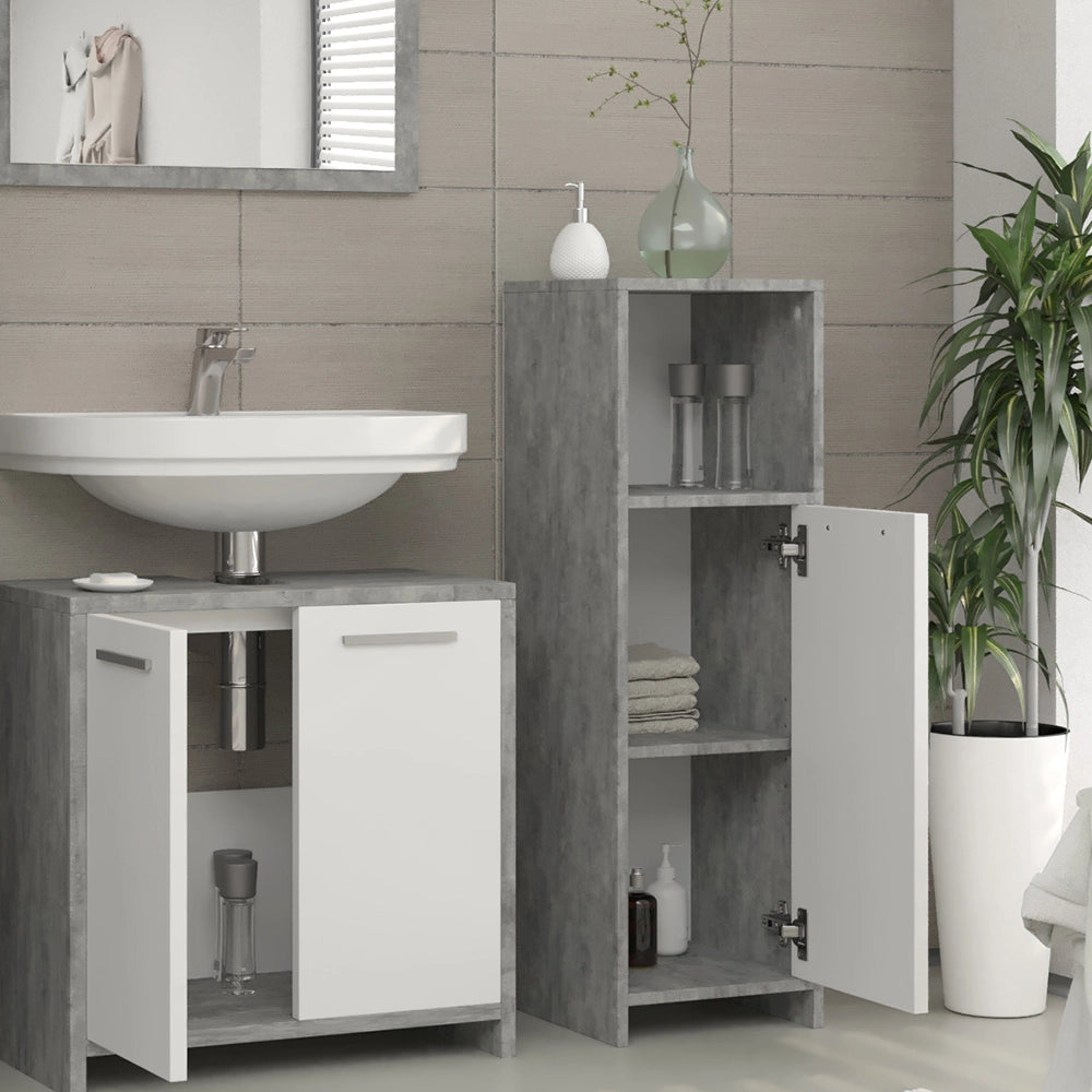 Vicco Mobiletto bagno Calcestruzzo 30 x 95 cm