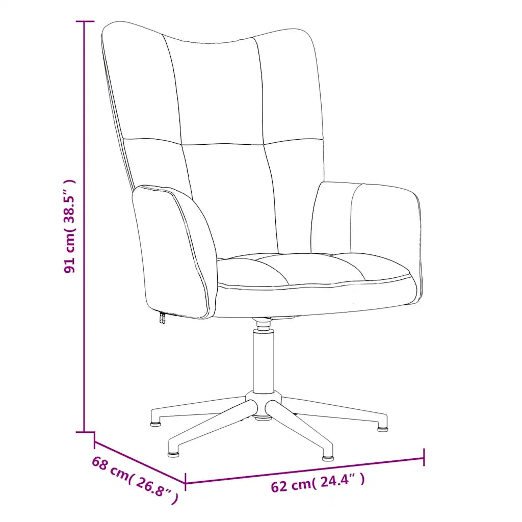 Sedia Relax Rosa in Velluto 328121