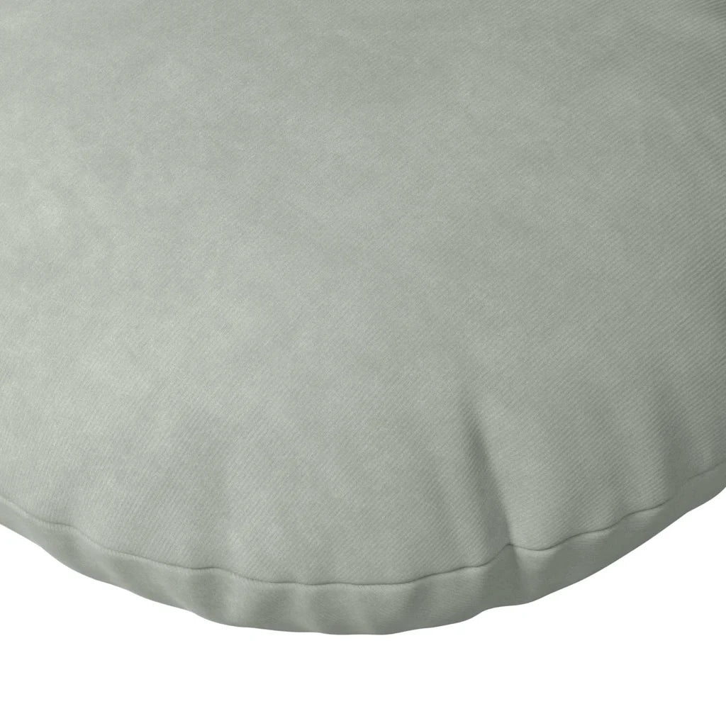 Cuscini per Seduta 2 pcs Grigio chiaro Ø30 x 13 cm Velluto 42014100