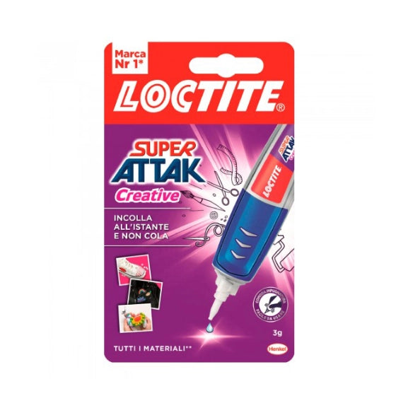 LOCTITE SUPER ATTAK CREATIVE- 3 g- HENKE- pezzi 12