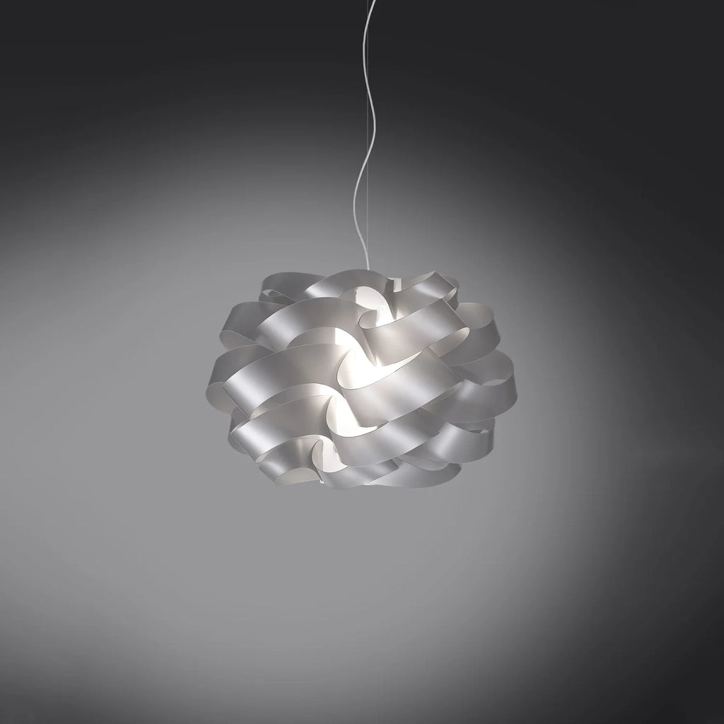 Sospensione Moderna Cloud Polilux ® Argento E Metallo Cromo 1 Luce E14