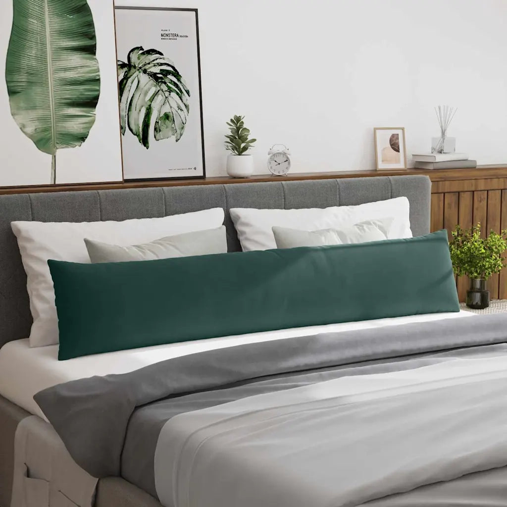 Cuscini da Divano 2 pcs Verde scuro 200 x 40 cm 42013887