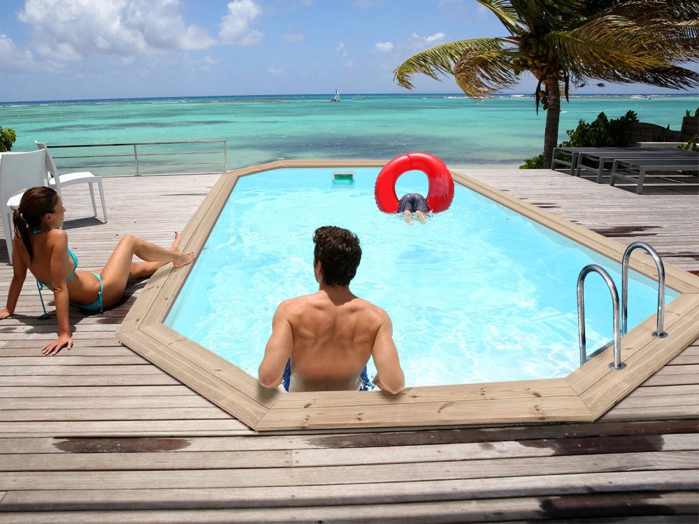 Piscina in legno "Cordoba" - 3,48 x 2,15 x 1,18 m