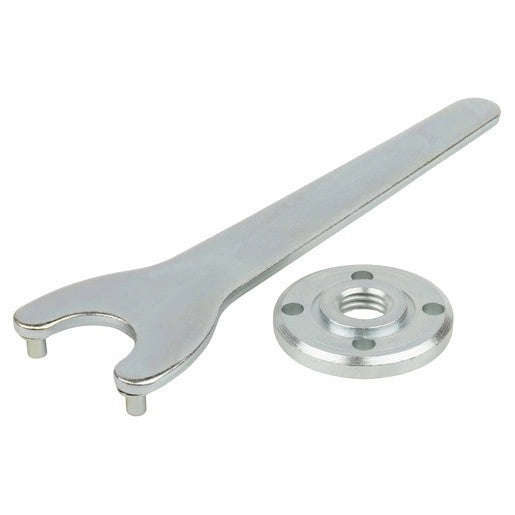 Wolfcraft Chiave per Dadi a Flangia Dritta con Dado per Smerigliatrice Angolare – 2457000
