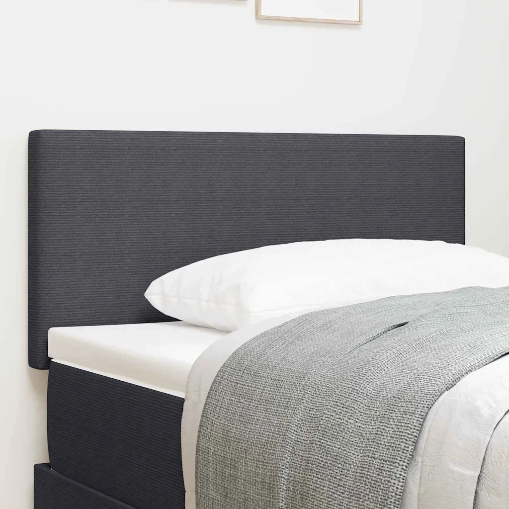 Testiera | Testata Grigio scuro 90 cm Tessuto in Cords