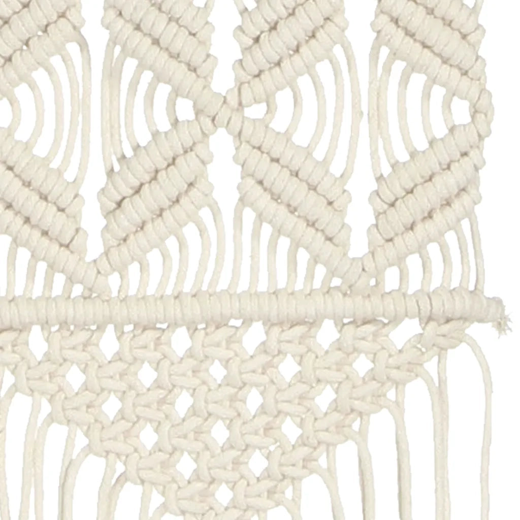 Decorazione da Parete in Macramè 40x80 cm Cotone 323997