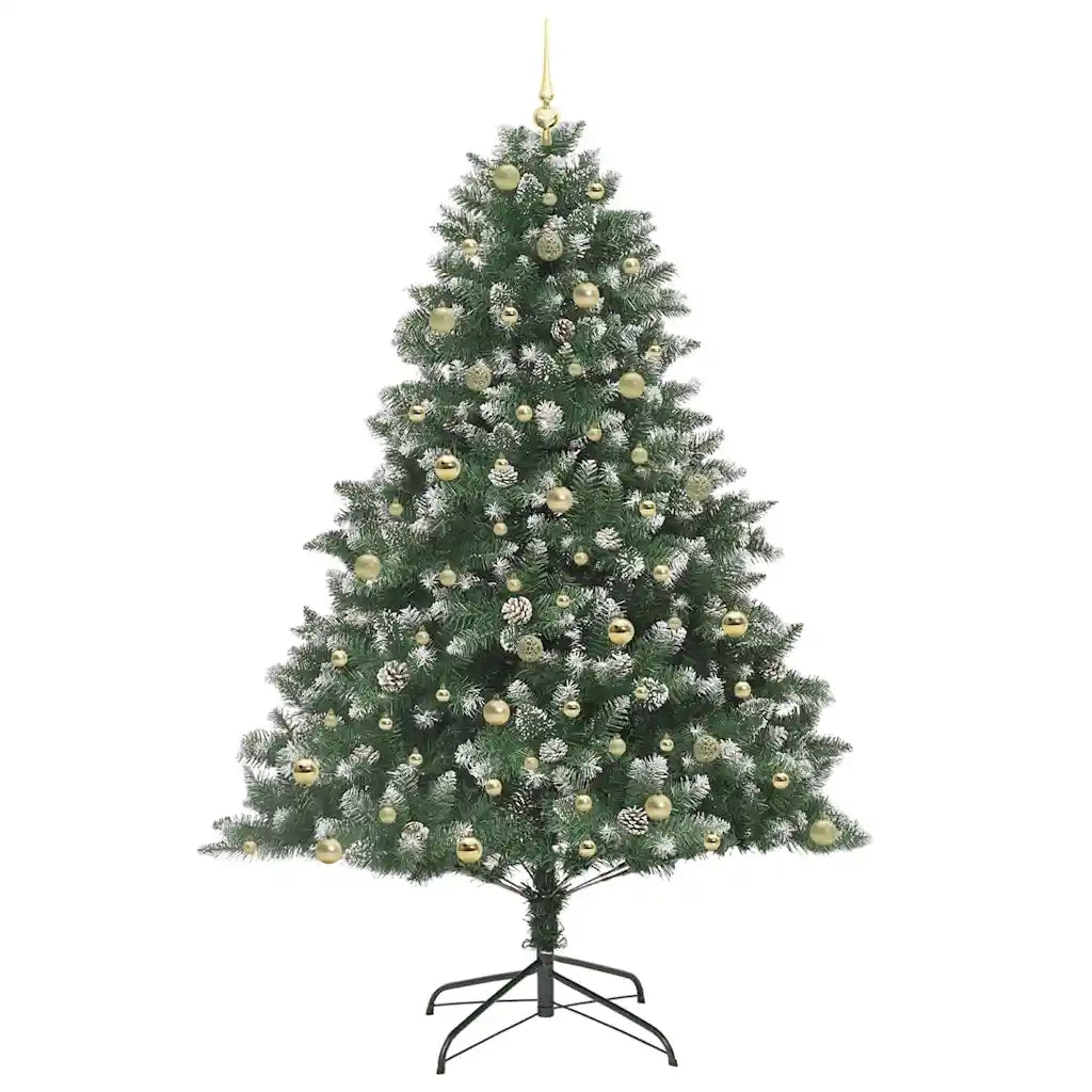 Albero di Natale artificiale con 300 LED Verde 240 cm