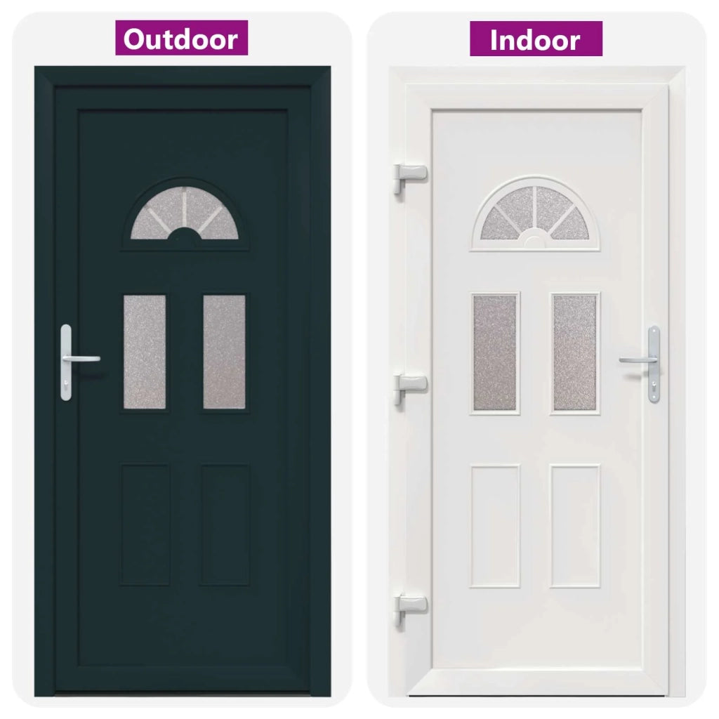 Porta Frontale Antracite 98 x 198 cm PVC 3445743