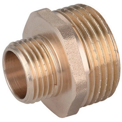 NIPPLE DIRITTO RIDOTTO MM OTTONE GIALLO- 1/4 x 1/2- TIEMM- pezzi 1