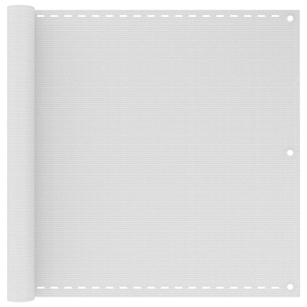 Paravento da Balcone Bianco 90x500 cm in HDPE 310866