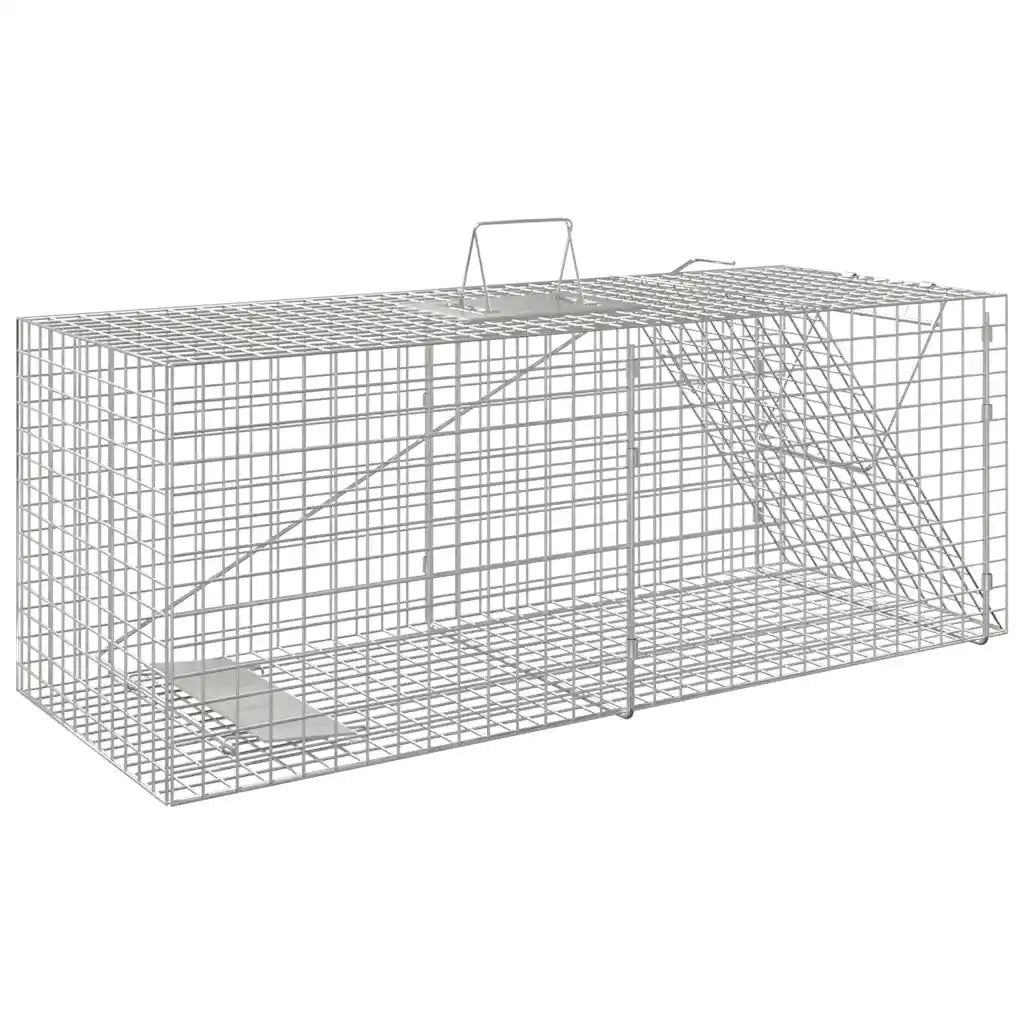 Trappola per animali 64,5x25x26,5 cm in ferro zincato 154933