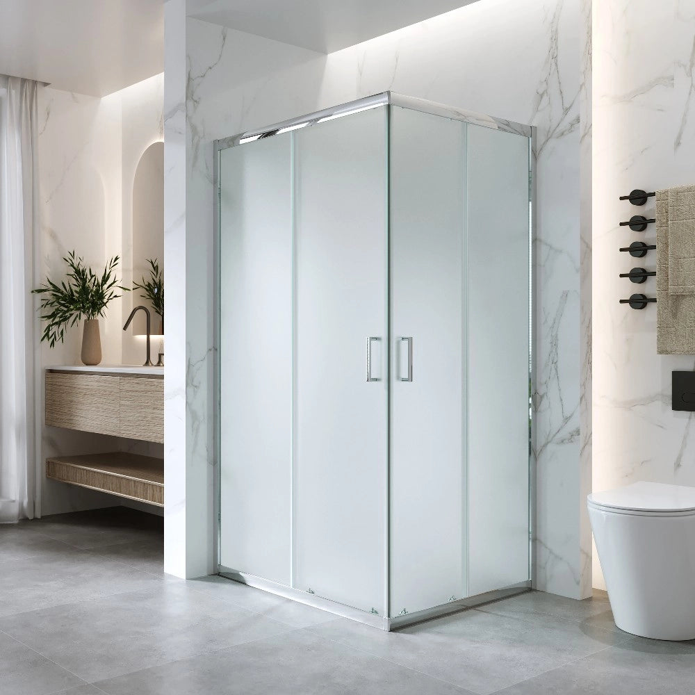 Cabina Doccia Scorrevole 70x100 Cm H 185 cm vetro Opaco 6 mm| Kiro