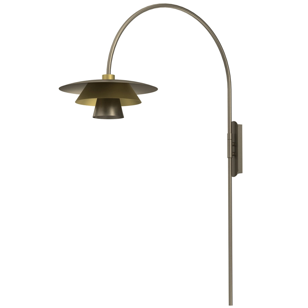 Applique Plato 1xE27 bronzo titanio oro Luminex