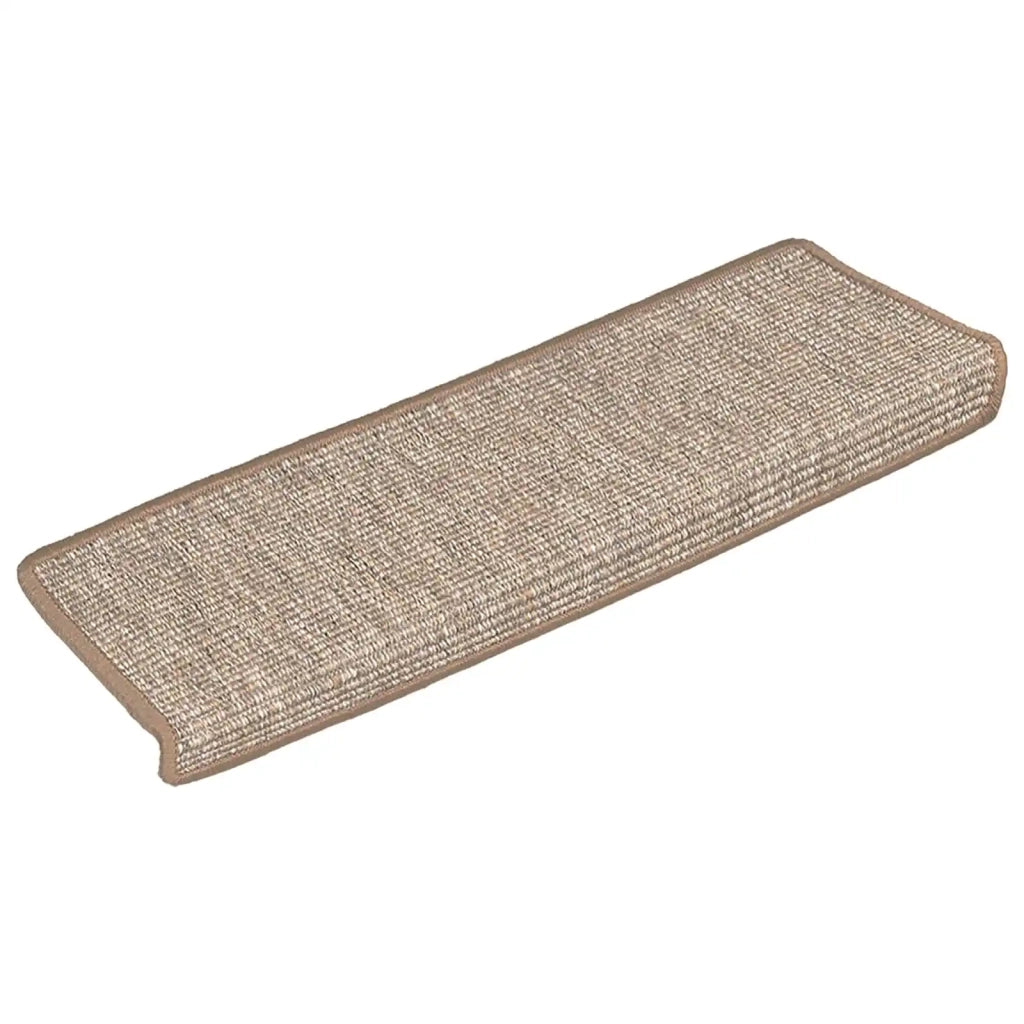 Tappetini per scale 15 pz 65x21x4 cm Marrone chiaro 326910