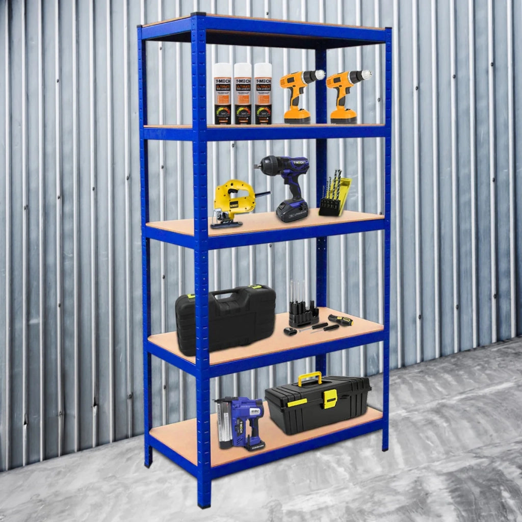 Scaffali da Garage T-Rax ad Incastro Scaffalature da Officina Magazzino - Blu