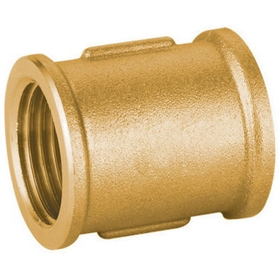MANICOTTO DIRITTO FF IN OTTONE GIALLO PESANTE IBP- 3/8- IBP- pezzi 1