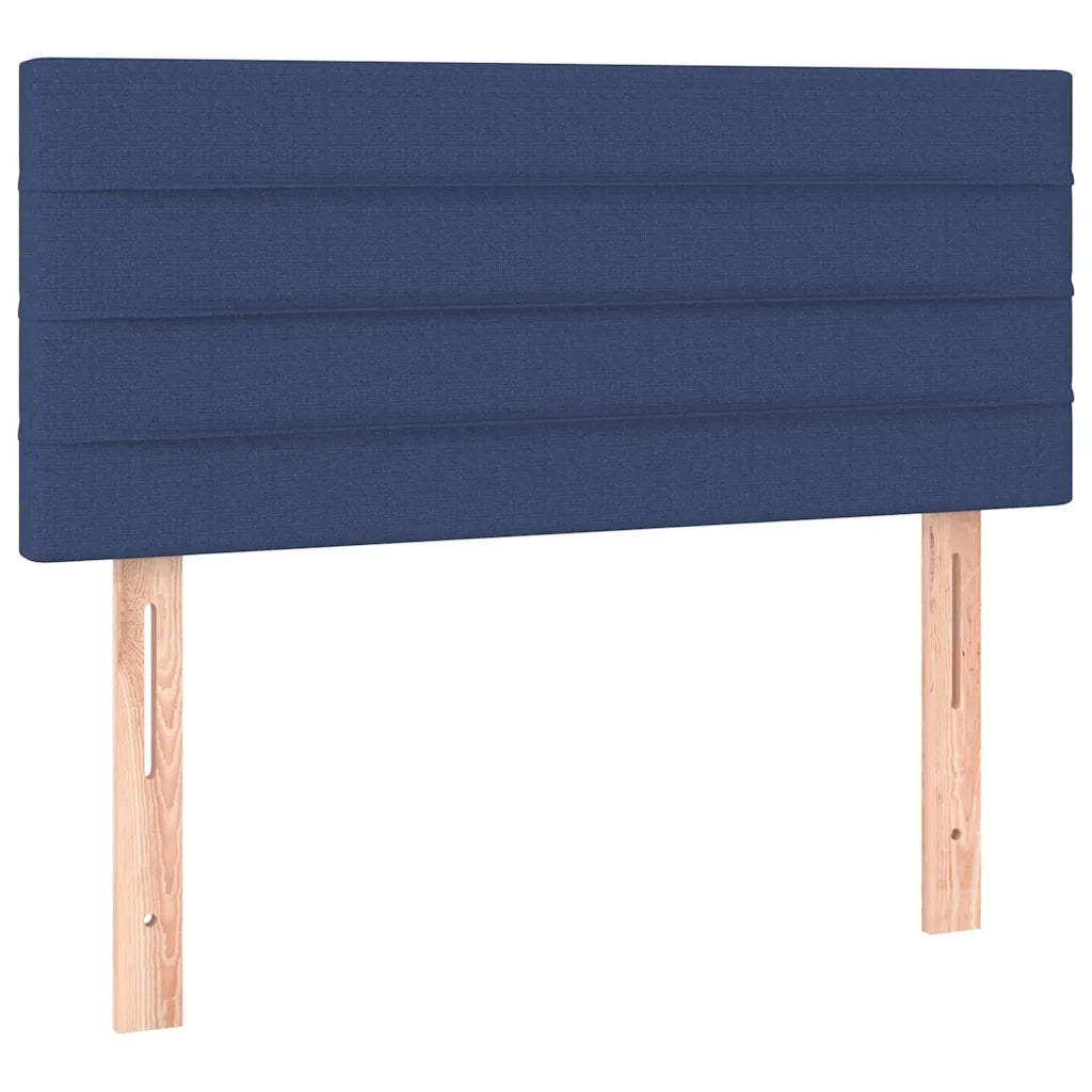 Letto a Molle con Materasso e LED Blu 90x200 cm in Tessuto 3133771