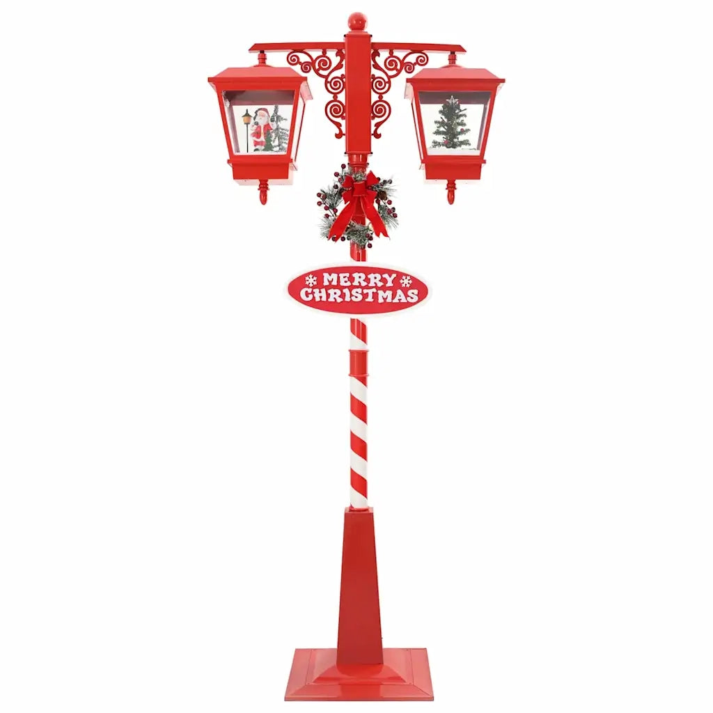 Lampada Stradale di Natale con 2 Lanterns con 18 LED Rosso