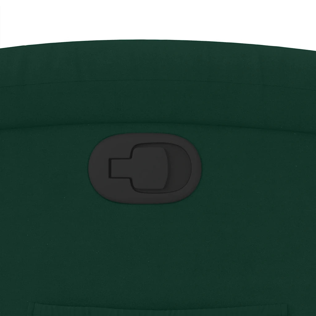 Poltrona Reclinabile Verde Scuro in Velluto 371799