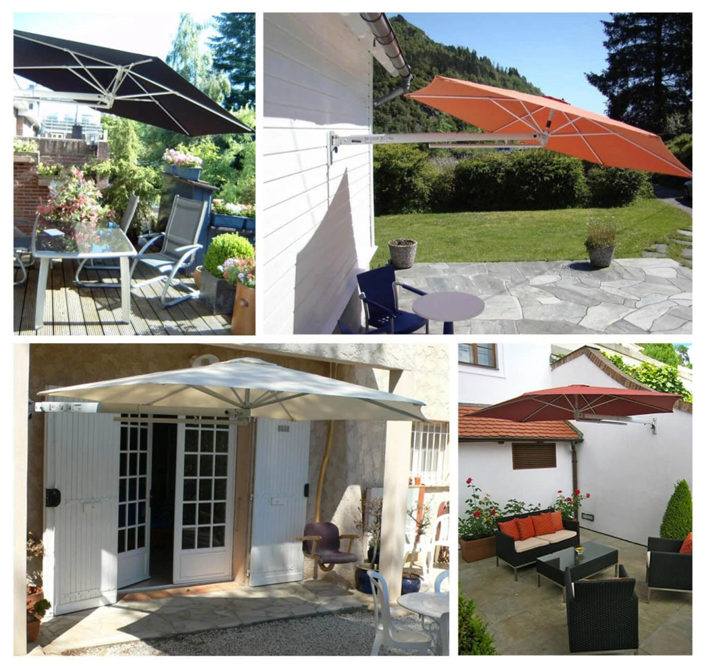 Ombrellone da Giardino a Parete Ø2,70m Maffei Parrot P3 Rosso
