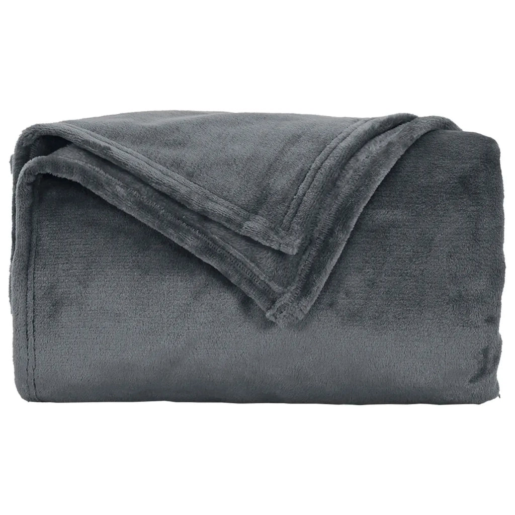 Coperta Grigio scuro 150 x 200 cm Panno 42016766