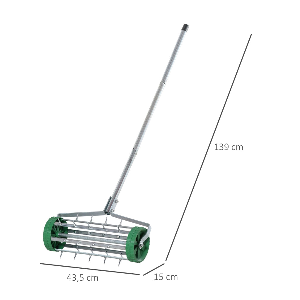 Rullo Aeratore per Prato ¨C Minimal ¨C Verde 98x45x87 cm