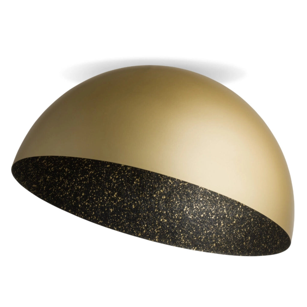 Plafoniera decorativa a cupola oro/nera 70cm E27 Sigma