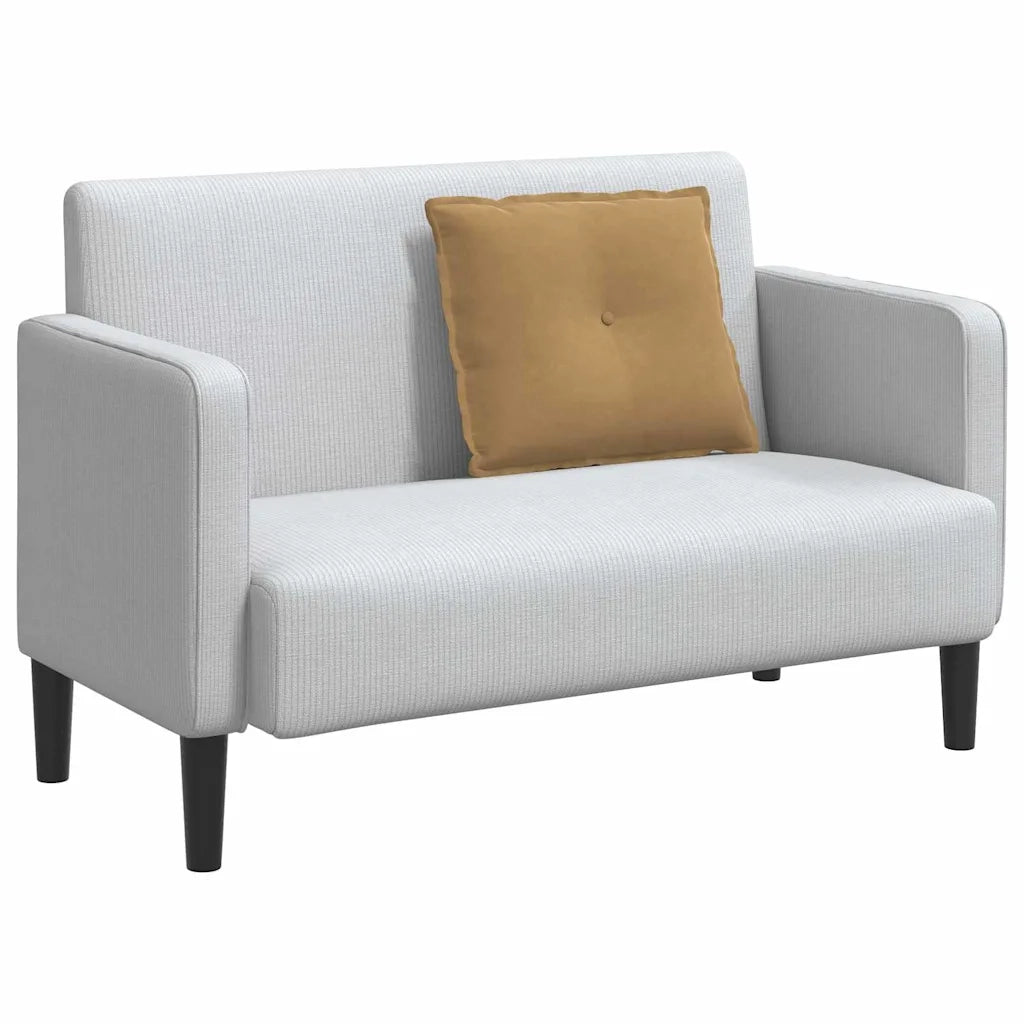 Cuscino per Schiena Marrone 60 x 50 cm Tessuto in Cords 42014683