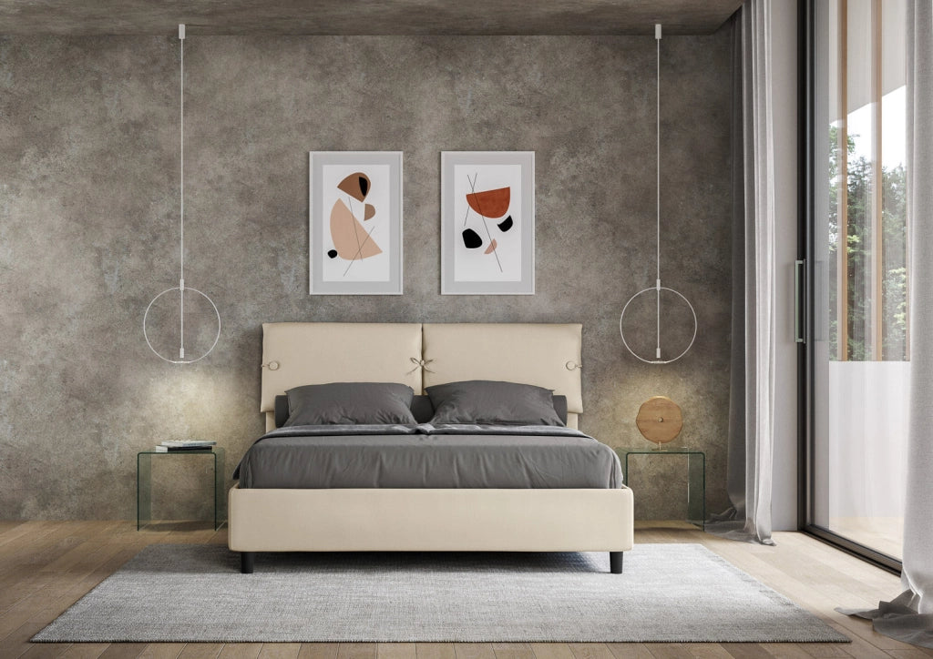 Letto Matrimoniale 160x210 cm Senza Rete Sleeper Tortora