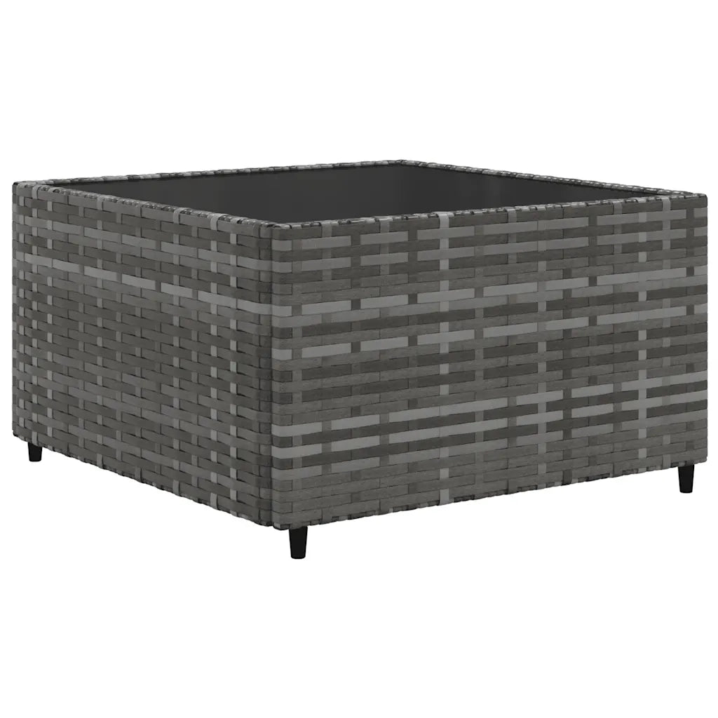 Set Divani da Giardino 7 pz con Cuscini in Polyrattan Grigio 3308218