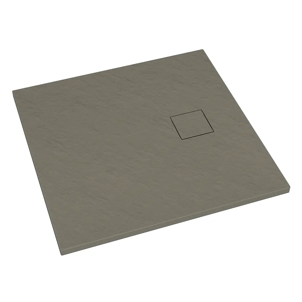 Piatto doccia 80x80 cm colore marrone effetto pietra | Samos
