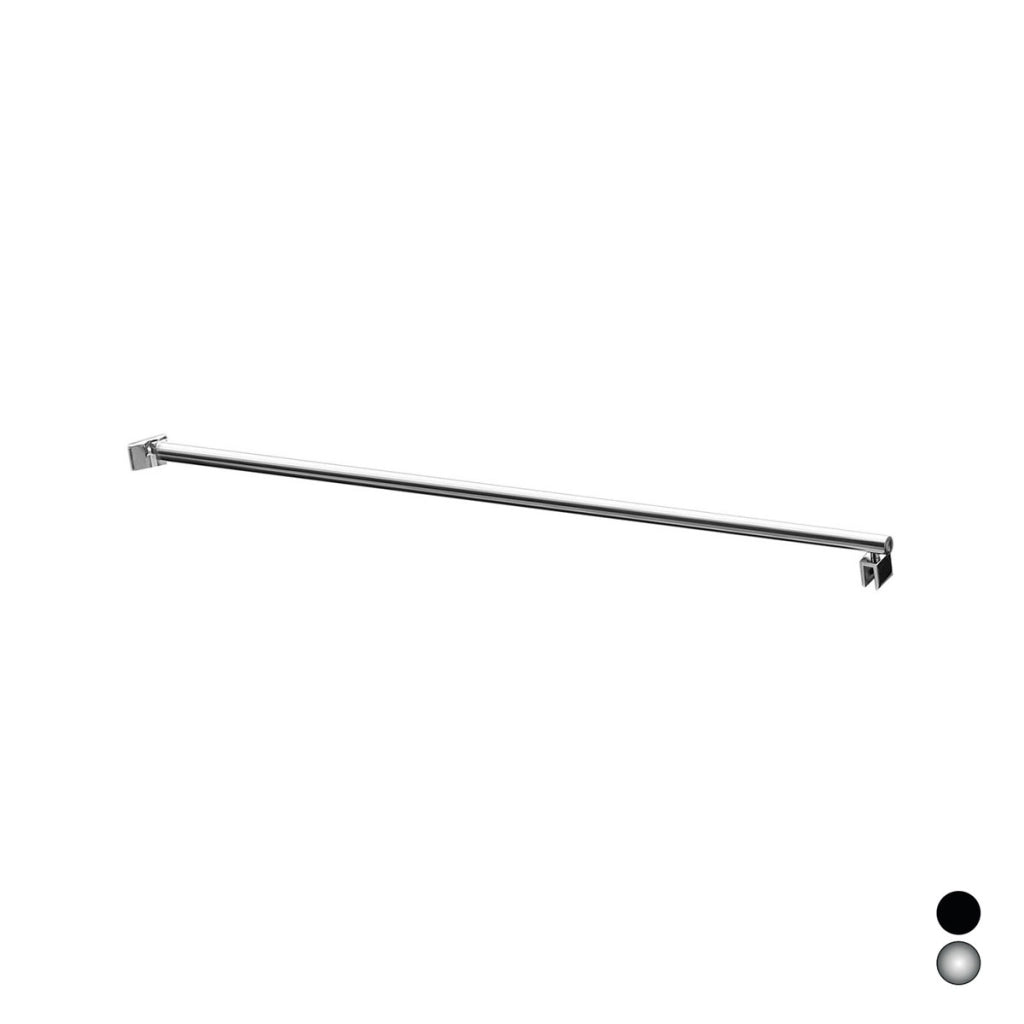 BRACCIO PER WALK-IN CLEVER C/DOPPIA TESTA SNODABILE- cm 120 Nero- DHIMP- pezzi 1