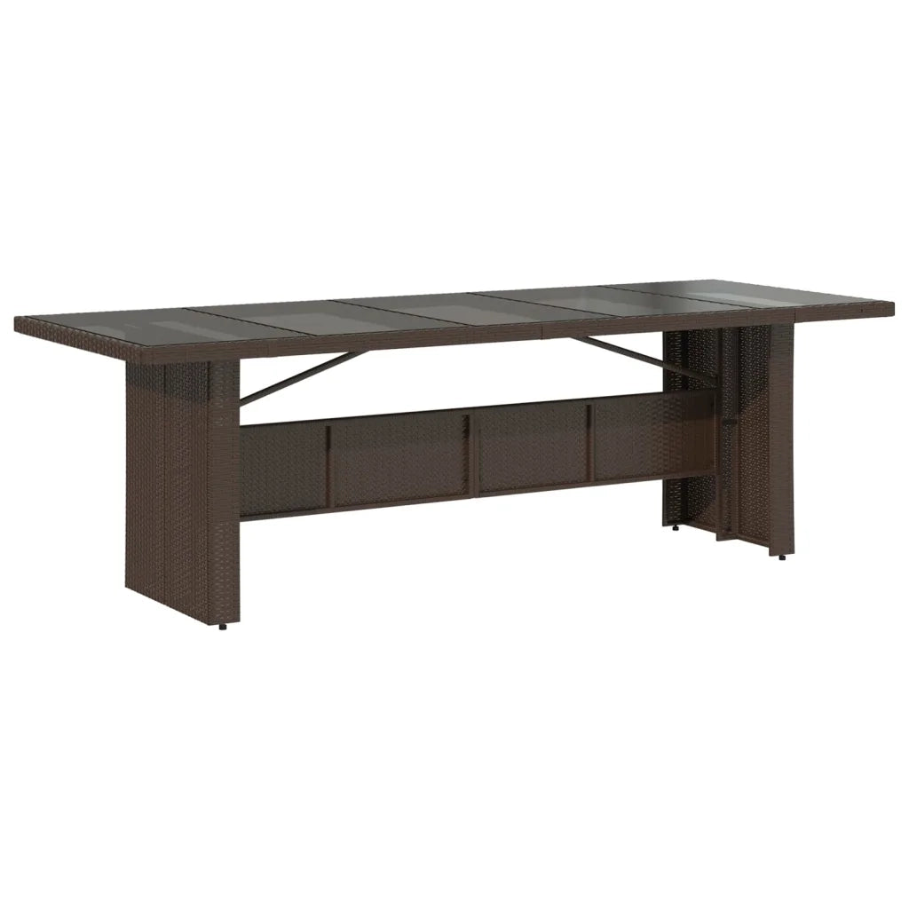 Set Bistrò da Giardino 11 pz con Cuscini in Polyrattan Marrone 3277245
