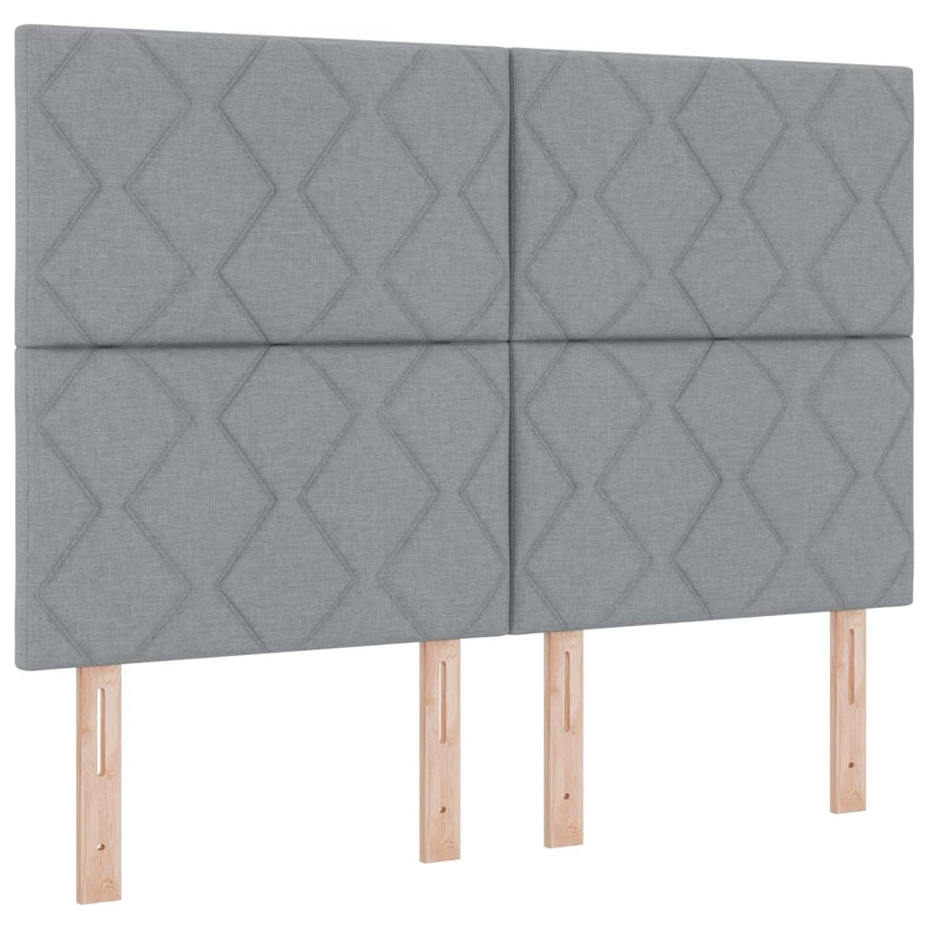 Letto con contenitore LED e materasso Grigio Chiaro 3460011