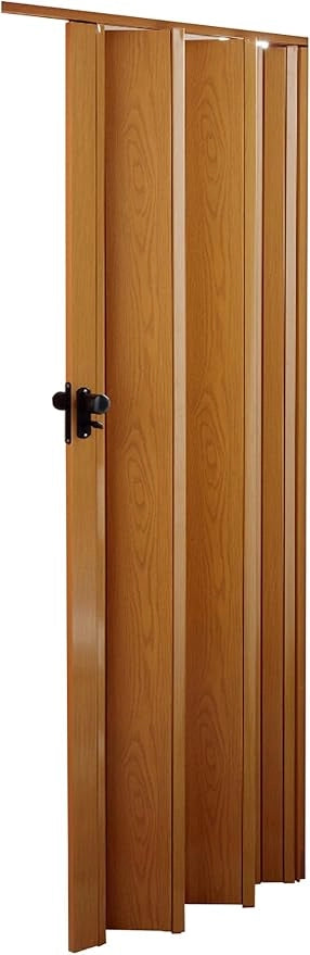 Porta a Soffietto in pvc Deluxe colore Noce