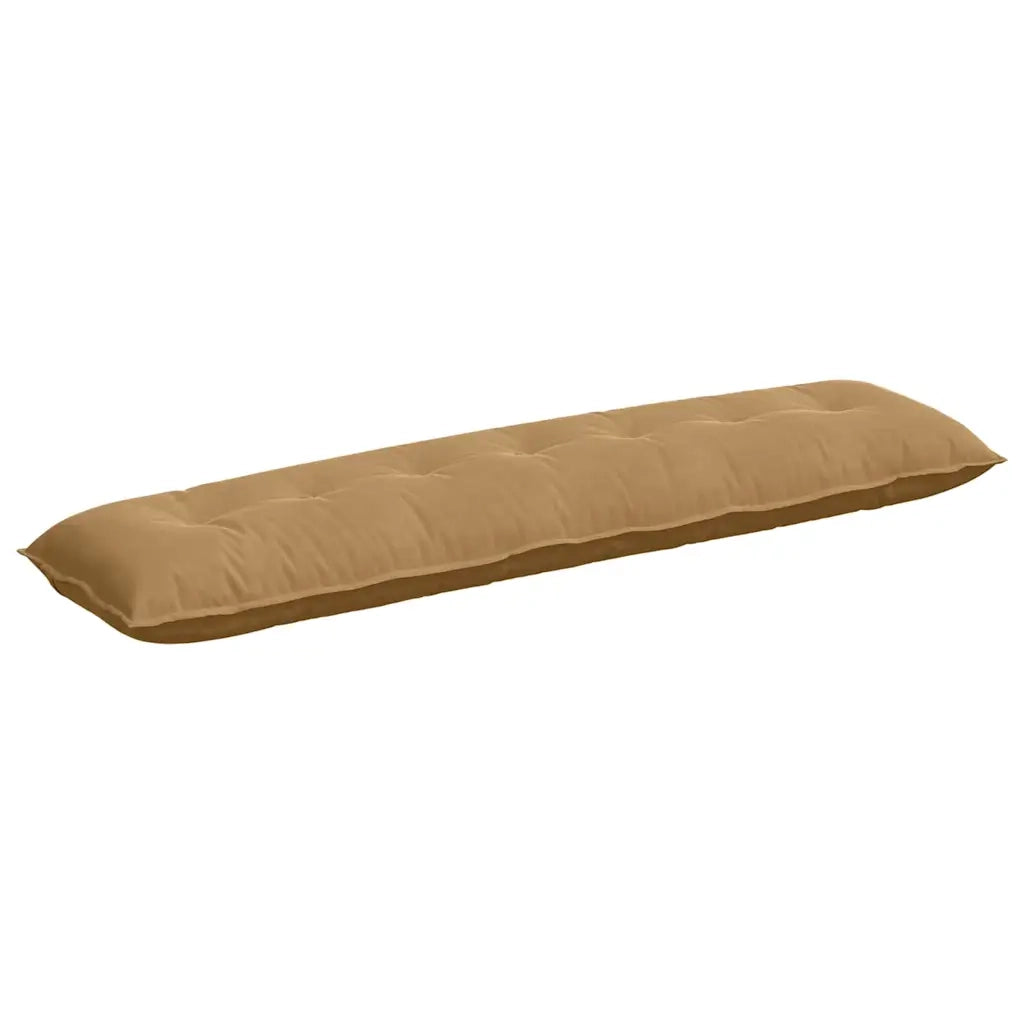 Cuscino per Schiena Marrone 200 x 50 cm Tessuto in Cords 42014984