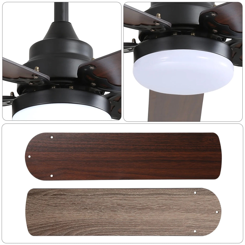 Ventilatore da soffitto piatto 106 cm con luce e telecomando, motore DC silenzioso, funzione timer e memoria luce
