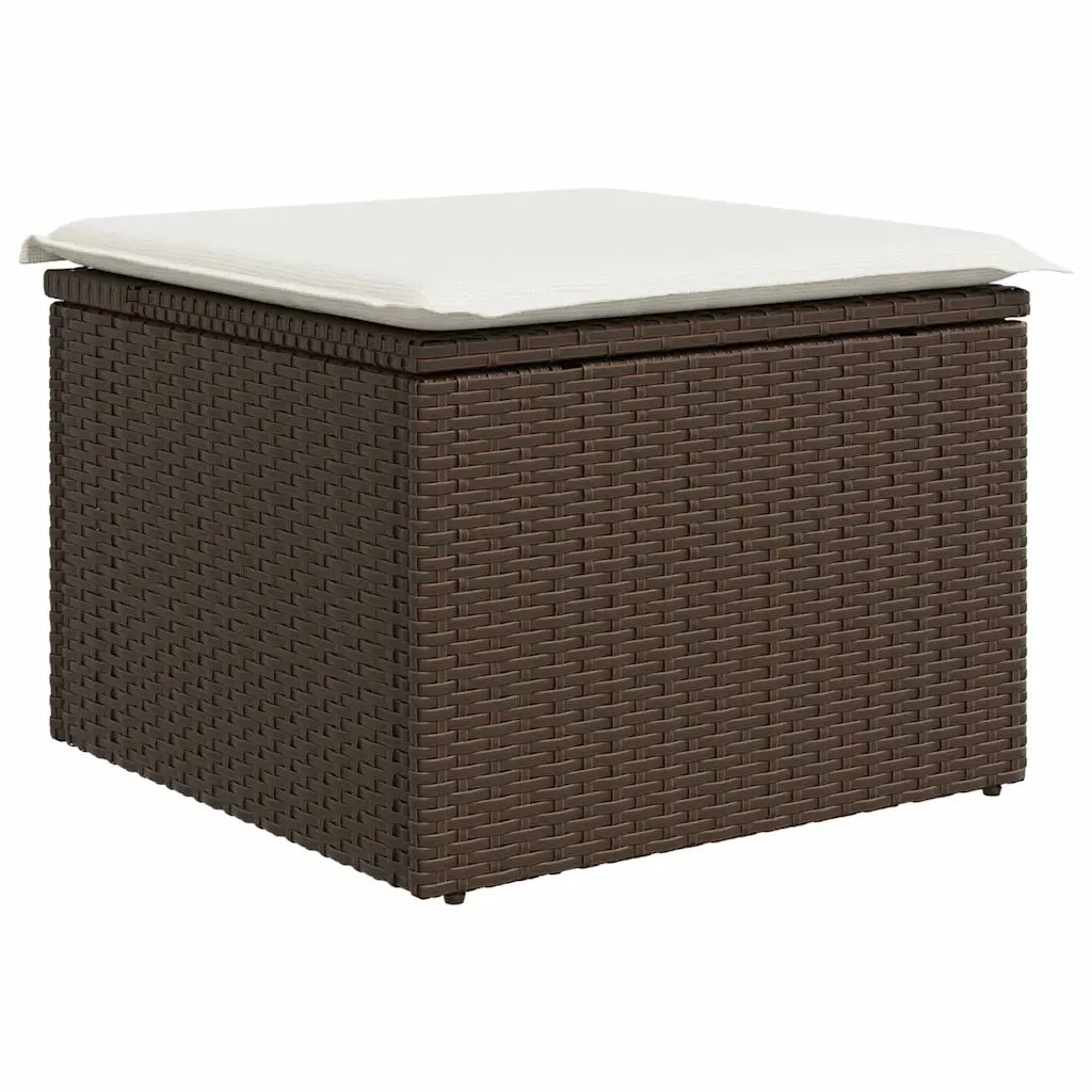 Set Divano da Giardino 7 pcs Marrone polyrattan 3346118